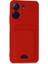 Xiaomi Redmi 13C Kılıf Kelvin Kartvizitli Silikon - Kırmızı - NEONX9307-2716 1