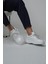 Drew Model Hakiki Deri El Yapımı Erkek Beyaz Sneakers Ayakkabı 4
