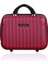 Şık Vişne Renkli Makyaj Çantası ve El Valizi, Dayanıklı ve Kullanışlı Tasarım 1