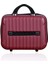 Şık Vişne Renkli Makyaj Çantası ve El Valizi, Dayanıklı ve Kullanışlı Tasarım 4