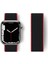Apple Watch 38MM Hasırlı Cırtcırtlı Kordon - Pembe-Siyah - NEONX9629-8186 1