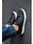 J163 Ortopedik Taban Günlük Cilt Erkek Sneaker Spor Ayakkabı Cbt Siyah 5