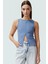 Kadın Kolsuz Örme Bluz Kayık Yaka Fitted Kalıp Rahat Günlük Stil ve Şık Modern 1