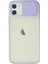 iPhone 12 Kılıf Palm Buzlu Kamera Sürgülü Silikon - Lila - NEONX2390-9235 1