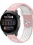 Watch 22MM Spor Delikli Kordon - Pembe-Beyaz - NEONX6820-2781 1