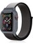 Apple Watch 38MM Hasırlı Cırtcırtlı Kasalı Kordon - Siyah-Gri - NEONX8173-5376 1