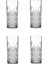 Şeffaf Kristal Kesme Rakı Bardağı 4’lü 180CC Set 2