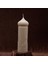 Dekoratif Camii Motifli Silindir Mum %100 Doğal -Krem Açık Renk 3