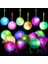 4 Pcs Flashıng Spıky Light Ball 4 Adet Sesli LED Işıklı Kirpi Yoyo Top Oyuncak Pilli Işık 2