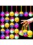 4 Pcs Flashıng Spıky Light Ball 4 Adet Sesli LED Işıklı Kirpi Yoyo Top Oyuncak Pilli Işık 4