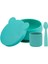 Nessiworld Oioi Blw I Silikon Beslenme Seti 3'lü (Kaseli) Aqua Green 1