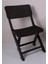 Sky Katlanır Rattan Sandalye (Kamp - Piknik Sandalyesi) Kahverengi (2 Adet) 2