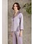 Saten Gecelik Sabahlık Pijama Takım Şort Takım 6'lı Gelin Çeyiz Seti - 6000 Royal 2