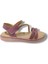 Bebe 241-25 Anatomik Simli Taşlı Cırtlı Kız Çocuk Sandalet 31-36 2