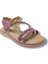 Bebe 241-25 Anatomik Simli Taşlı Cırtlı Kız Çocuk Sandalet 31-36 1