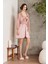 Saten Gecelik Sabahlık Pijama Takım Şort Takım 6'lı Gelin Çeyiz Seti - 6005 Brandy 1
