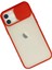 iPhone 12 Kılıf Palm Buzlu Kamera Sürgülü Silikon - Kırmızı - NEONX1829-2693 3