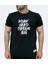 "Work Hard Dream Big" Oversize Siyah Baskılı T-Shirt 1