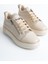 Dına Bağcıklı Fermuarlı Ortopedik Taban Kadın Sneaker Spor Ayakkabı - Kt Krem/altın 1