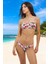 Desenli Straplez Bikini Takımı Premium Kalite Şık Detaylı Plaj ve Havuz Için 1