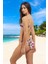 Desenli Straplez Bikini Takımı Premium Kalite Şık Detaylı Plaj ve Havuz Için 3