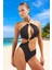 Halter Desenli Mayokini Yüksek Konfor Su Sporları Için Klora Dayanıklı Şık Detaylı 2
