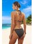 Üçgen Simli Bikini Takımı Klora Dayanıklı Plaj ve Havuz Için Yaz Koleksiyonu 2