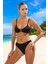 Desenli Bikini Takımı Şık Detaylı Su Sporları Için Hızlı Kuruyan Esnek Kumaş Ergonomik Kesim 2