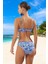 Desenli Straplez Bikini Takımı Yaz Koleksiyonu Ergonomik Kesim Şık Detaylı Esnek Kumaş 3