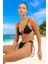Üçgen Bağlamalı Bikini Takımı Yüksek Konfor Esnek Kumaş Ergonomik Kesim 2