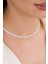 Gümüş Beyaz Zirkon Taşlı Pırlanta Modeli Su Yolu Choker Tasma Kolye 3
