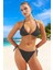 Üçgen Simli Bikini Takımı Hızlı Kuruyan Klora Dayanıklı Yüksek Konfor Esnek Kumaş 1