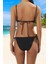 Simli Bikini Takımı Yaz Koleksiyonu Esnek Kumaş Ergonomik Kesim Hızlı Kuruyan Plaj ve Havuz Için 3