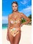 Desenli Fırfırlı Bikini Takımı Esnek Kumaş Premium Kalite Yaz Koleksiyonu 1