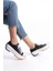 Claıre Bağcıklı Ortopedik Taban Kadın Sneaker Ayakkabı Bt Siyah 5