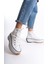 Chloe Bağcıklı Ortopedik Taban Kadın Sneaker Ayakkabı Bt Beyaz 5