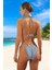 Üçgen Simli Bikini Takımı Klora Dayanıklı Plaj ve Havuz Için Yaz Koleksiyonu 2