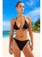 Üçgen Simli Bikini Takımı Özel Tasarım Yaz Koleksiyonu Hızlı Kuruyan Klora Dayanıklı 1