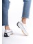 Claıre Bağcıklı Ortopedik Taban Kadın Sneaker Ayakkabı Bt Beyaz 5