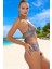 Desenli Üçgen Bikini Takımı Şık Detaylı Klora Dayanıklı Esnek Kumaş Ergonomik Kesim 2