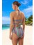Desenli Üçgen Bikini Takımı Şık Detaylı Klora Dayanıklı Esnek Kumaş Ergonomik Kesim 3