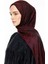 Velora Desen Çift Taraflı Şal Siyah-Bordo 3