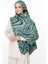 Riad Desen Çift Taraflı Şal Zümrüt-Pembe 1