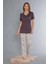 Kısa Kol Viskon Pijama Takımı Flz 88-116 1