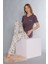 Kısa Kol Viskon Pijama Takımı Flz 88-116 3
