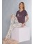 Kısa Kol Viskon Pijama Takımı Flz 88-118 3