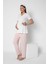 Lohusa Hamile Dantel Detaylı Kısa Kol Pijama Takımı Emzirme Hastane Çıkışı Flz 24-72 3