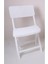 Sky Katlanır Rattan Sandalye (Kamp - Piknik Sandalyesi) Beyaz 1
