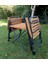 Metal Iskeletli Ahşap Piknik / Bahçe Bistro Set (2 Sandalye + 1 Sehpa) 1