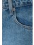 Denim Avril Mid Slouchy Wide Leg Kadın Kot Pantolon 5